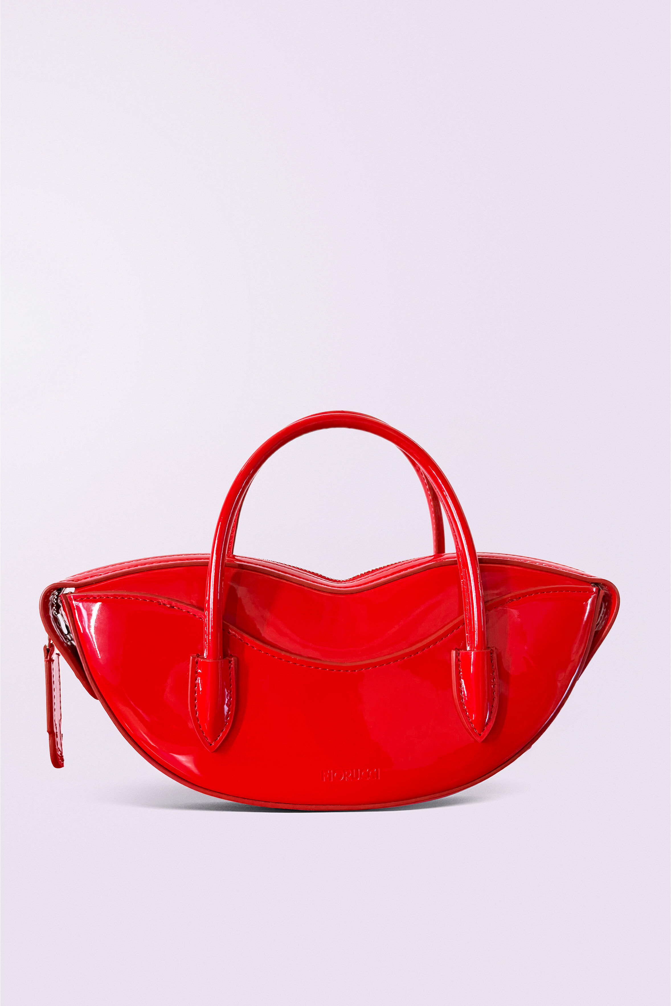 Mini Lips Bag Vinyl Red
